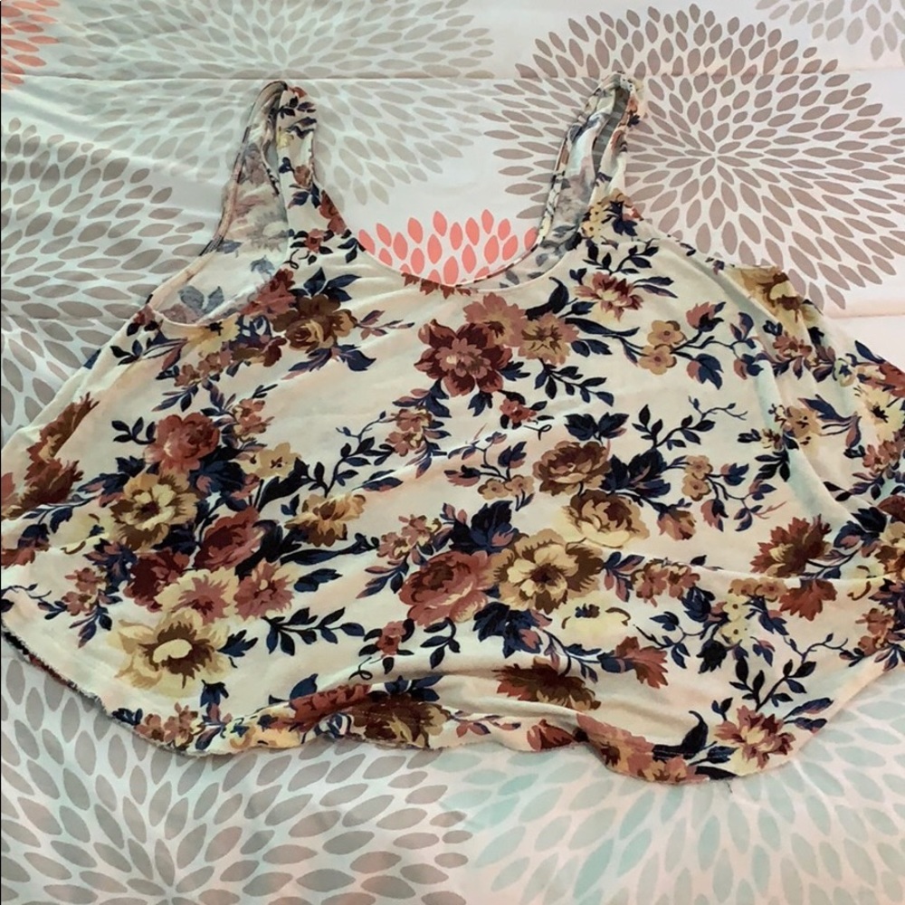 Flowy Multi Flowered Crop Top